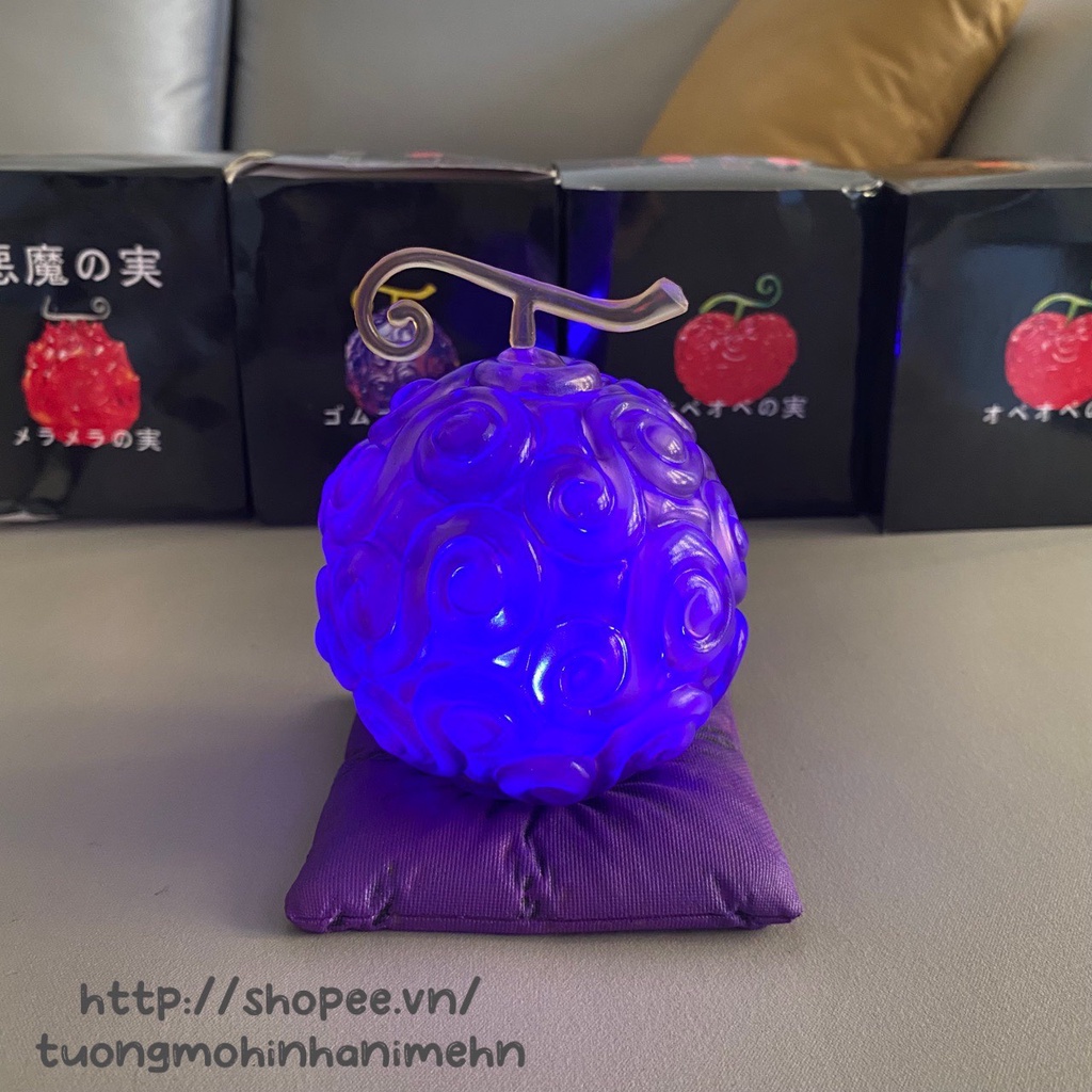 Mô hình One Piece combo 4 trái ác quỷ có led phát sáng anime