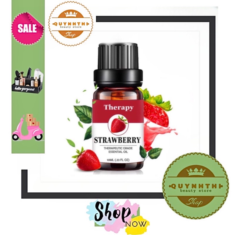 Tinh Dầu Nguyên Chất Hương Dâu - Strawberry THERAPY -𝐪𝐮𝐲𝐧𝐡𝐭𝐡𝐢-