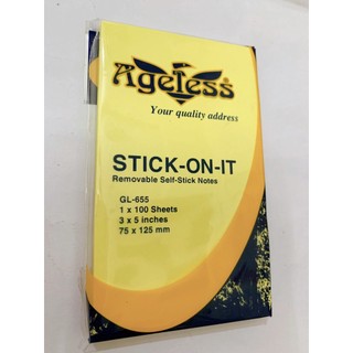 Giấy note, giấy ghi chú màu vàng 3x5 inch