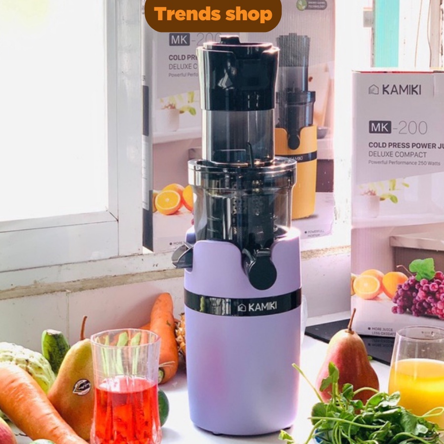 Máy Ép Chậm trái cây KAMIKI, Ép trái cây , Làm Kem , Kiểu Dáng Sang Trọng TRENDS SHOP