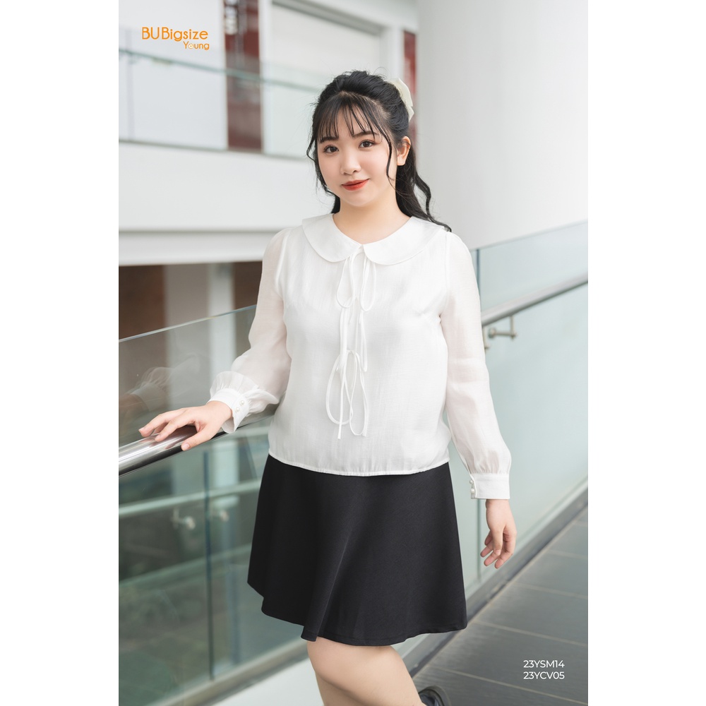 Chân váy xòe trên gối BIGSIZE (55kg đến 95kg) - 23YCV05 - [BU Bigsize Young]