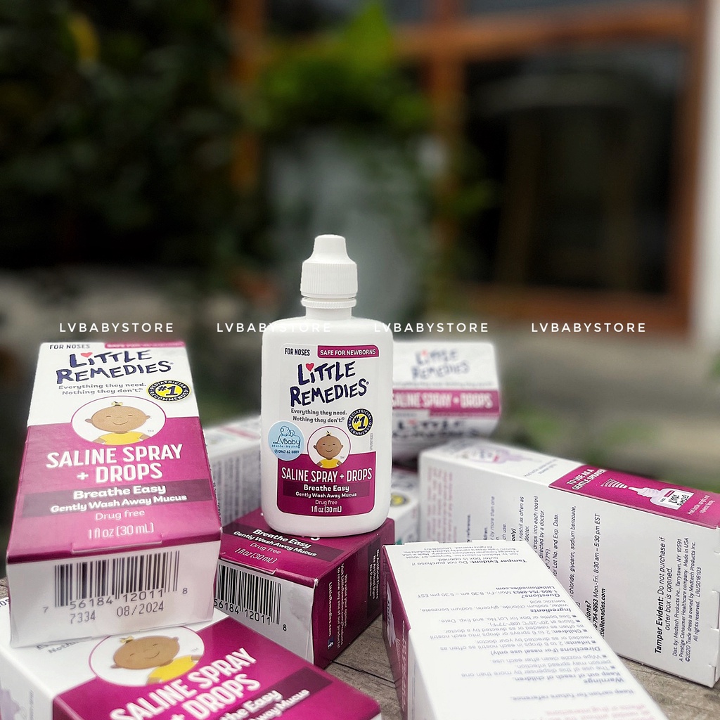 Nhỏ Mũi Little Rememdies - Giảm NGHẸT MŨI, SỔ MŨI, VIÊM MŨI 0m+