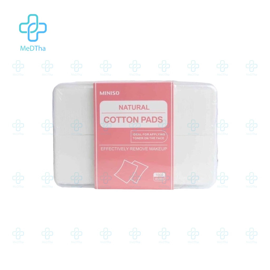 Bông Tẩy Trang Miniso Nhật Bản - Bông Tẩy Trang Siêu Mềm Mại, Thấm Hút Tốt, Vệ Sinh Da, Tẩy Trang (180/1000 Miếng)