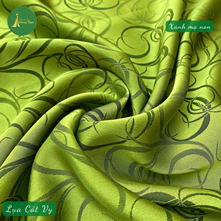 Vải áo dài, vải may đầm lụa gấm Cát VY sang trọng, siêu mềm, siêu mát, khổ 1m5x2m.