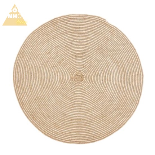 Thảm Cói, Thảm Đay Tròn Trải Sàn Decor Nhà Cửa