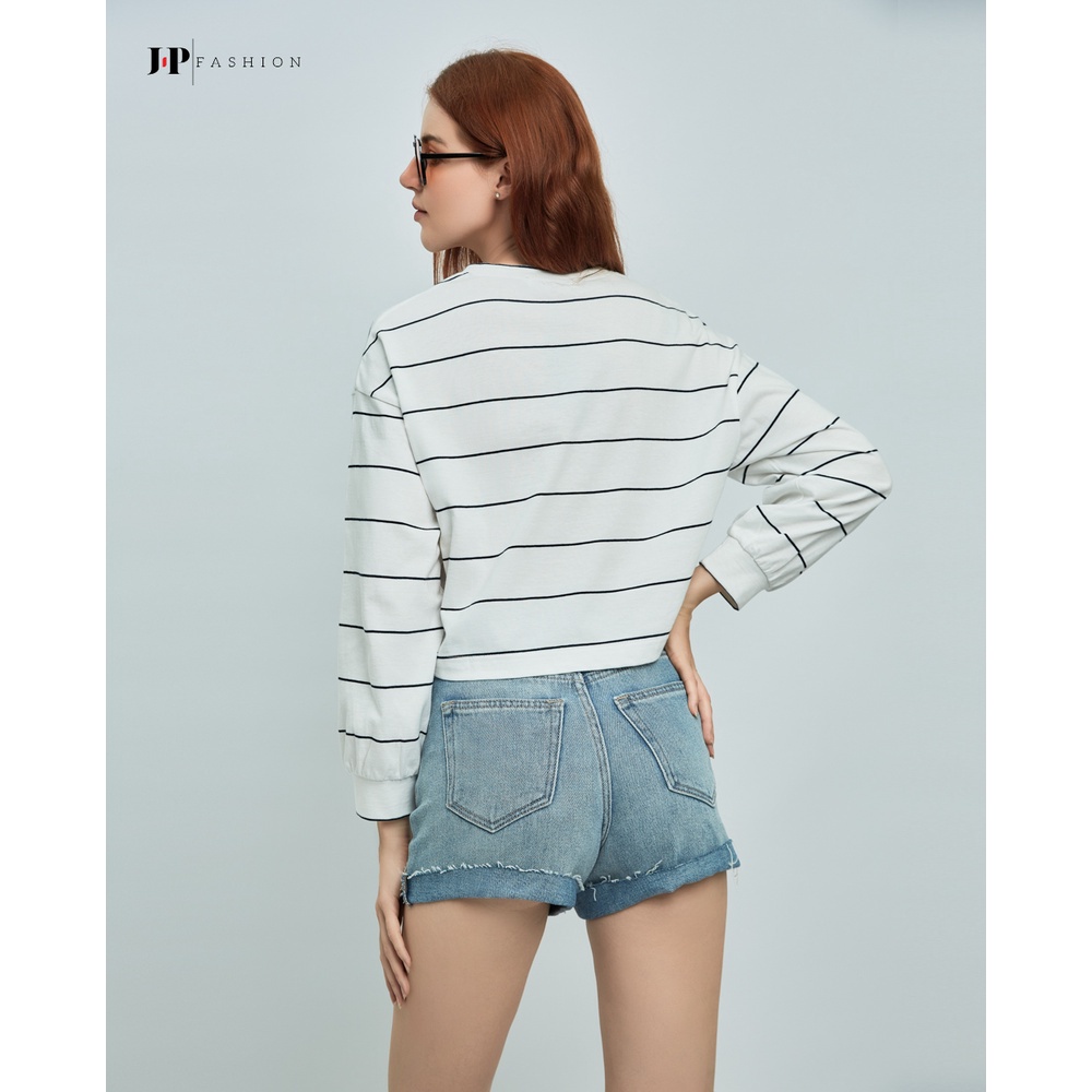 Áo thun nữ croptop tay dài J-P Fashion 10207133