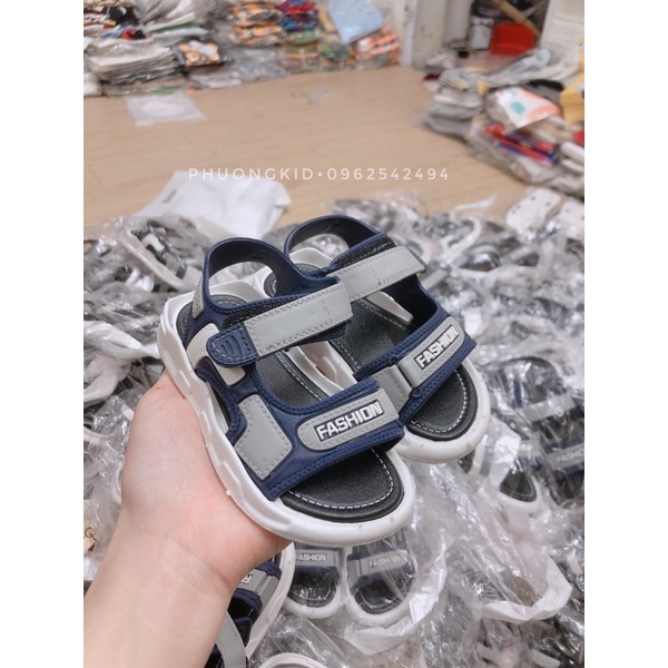 Dép sandal quai hậu hè cho bé trai và bé gái chất cao su mềm êm chân đi học đi chơi