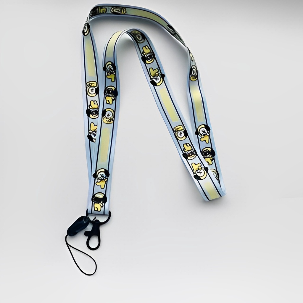 Dây đeo điện thoại in hình TATA, COOKY, CHIMMY BTS dây đeo thẻ học sinh sinh viên thẻ ID móc treo chìa khoá