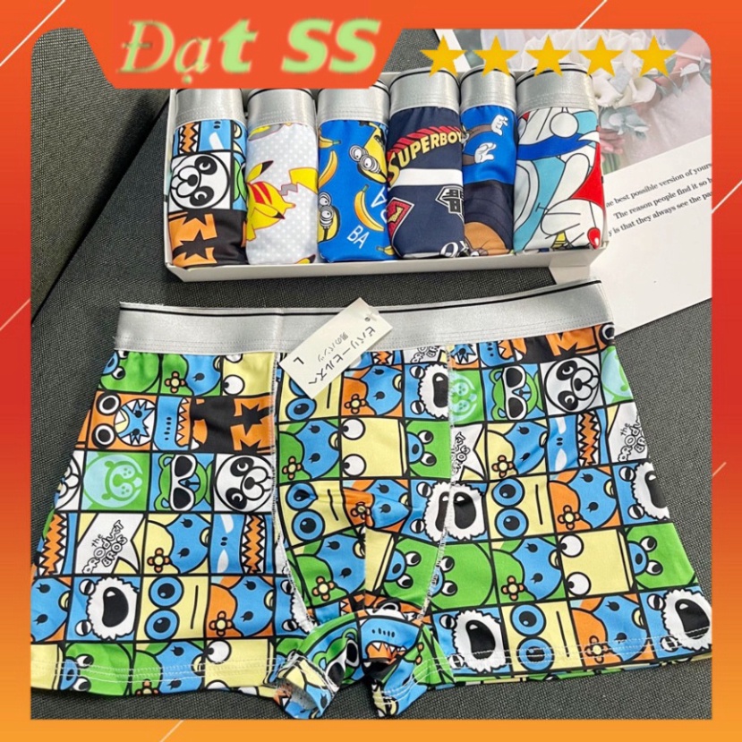 Quần xì nam thun lạnh  cao cấp in hình hoạt tuyệt đẹp tom, jerry, minion , super...