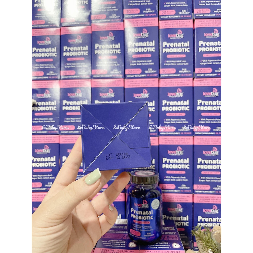 Men vi sinh dành cho mẹ bầu Love Bug Probiotics Prenatal Probiotic 30 viên