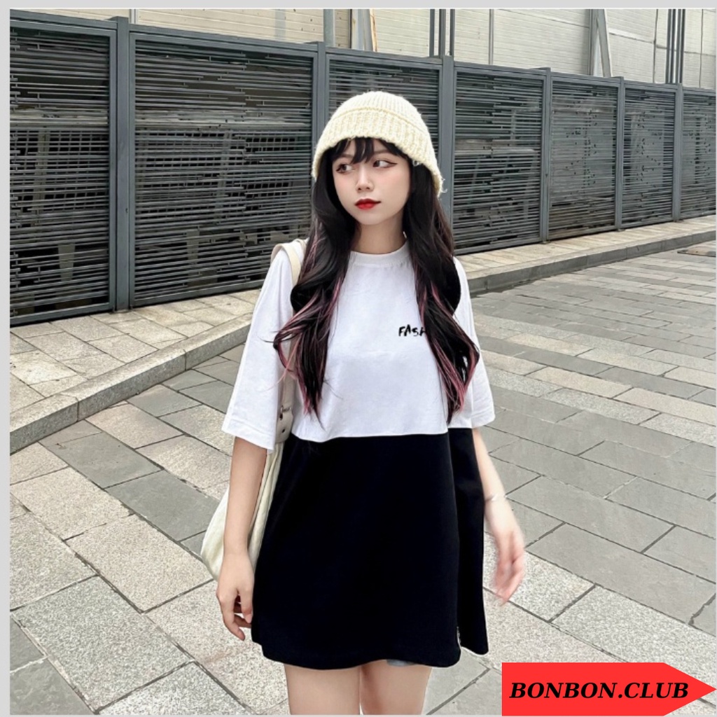 Áo Thun Polo Localbrand Nam Nữ, Áo Phông Oversize Unisex Cổ Tròn Form Rộng Chất Cá Sấu Đen Sọc Trắng Hiệu BONBON.CLUB