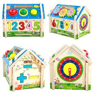 Bộ nhà thả số đập bóng Vivitoys - đồ chơi gỗ, an toàn cho bé - Anhtri store