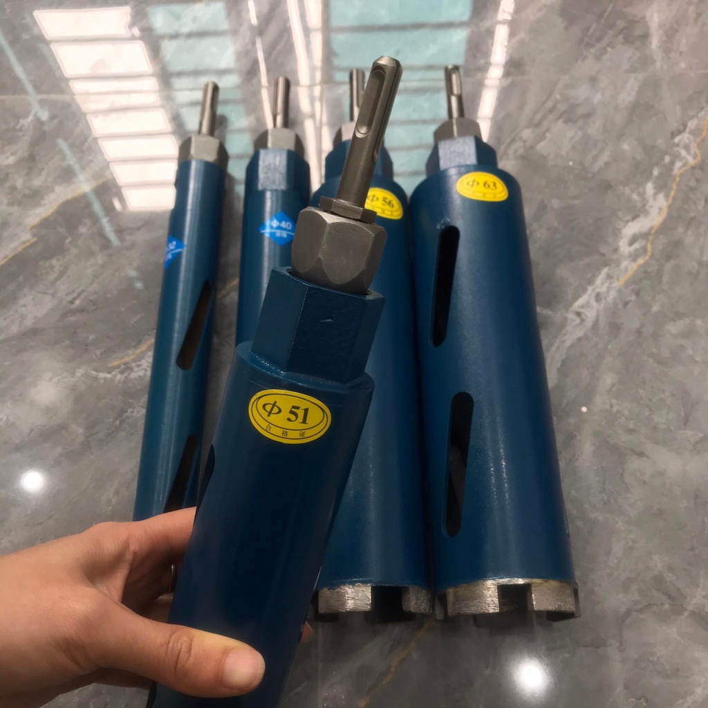 MŨI KHOAN RÚT LÕI KHÔ phi 27.32.40.51.56.63mm dài 25cm