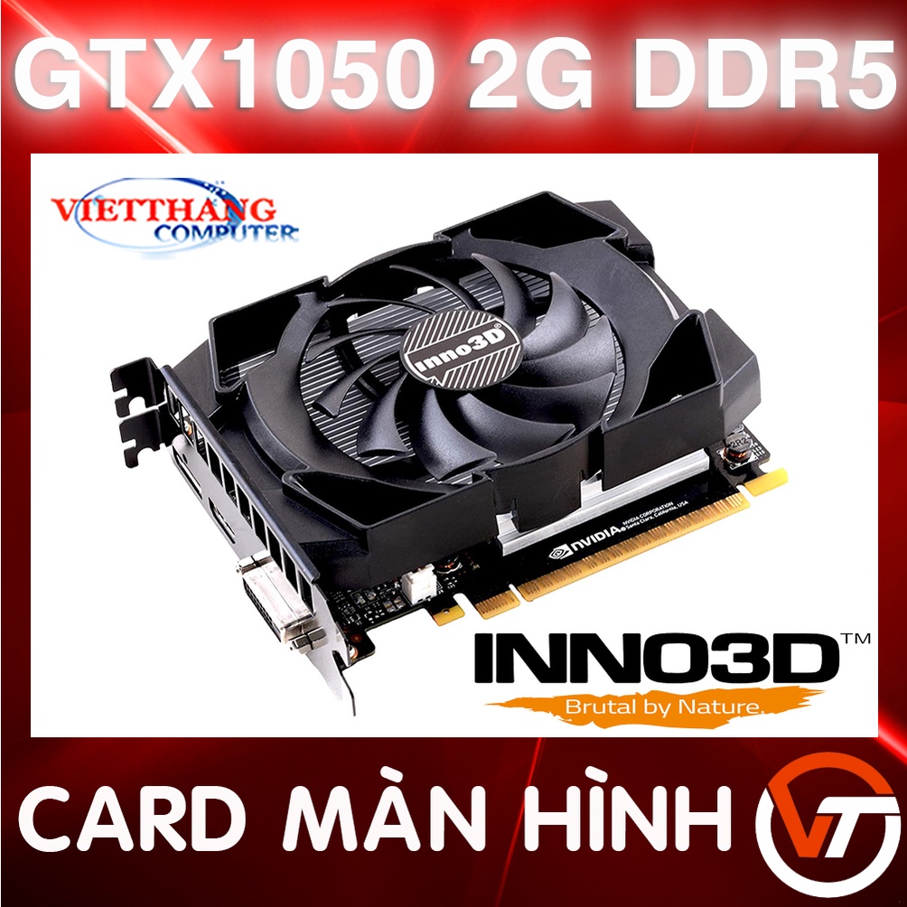 Cạc Màn Hình - VGA Inno3D GTX1050 2G DDR5 1 Fan ( Cũ - 2nd )