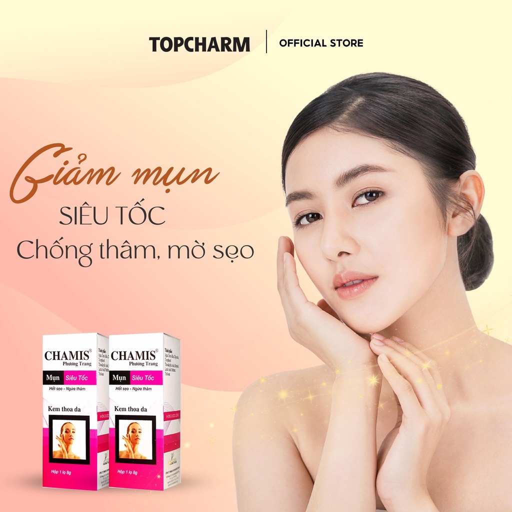 Kem giảm mụn CHAMIS - giúp giảm mụn siêu tốc, mờ thâm sẹo