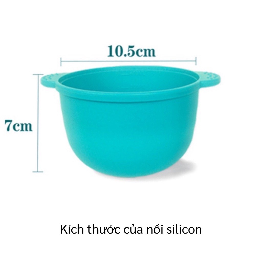 Chén nấu sáp chống dính, nồi nấu sáp wax lông Silicon