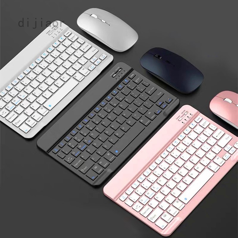 Combo bàn phím không dây bluetooth và chuột hoạt động yên tĩnh cho IOS Android Windows Tablets