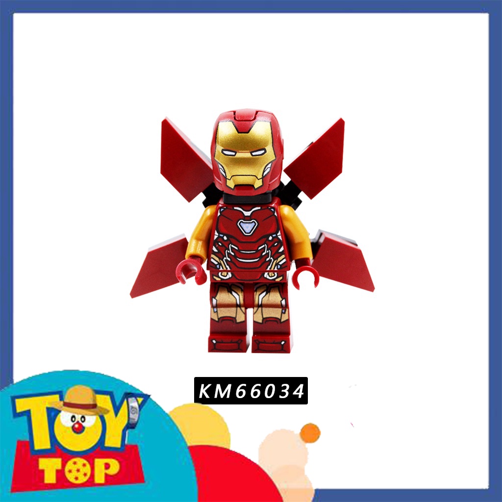 Đồ chơi lắp ráp mini siêu anh hùng Iron Man người sắt các mẫu chiến giáp Tony Stark xếp hình KM66029 - 66036