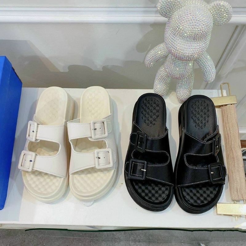 Sandal nữ KANS & KAI, Sandal phối 2 quai cao 4cm siêu xinh ms103