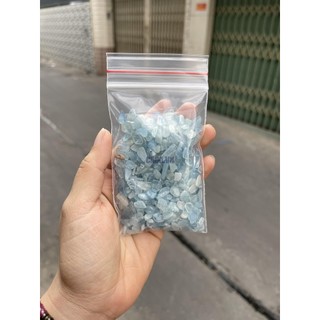 Đá vụn aquamarine – aquamarine gravel | đá thanh tẩy, tarot, sưu tầm | cada decor