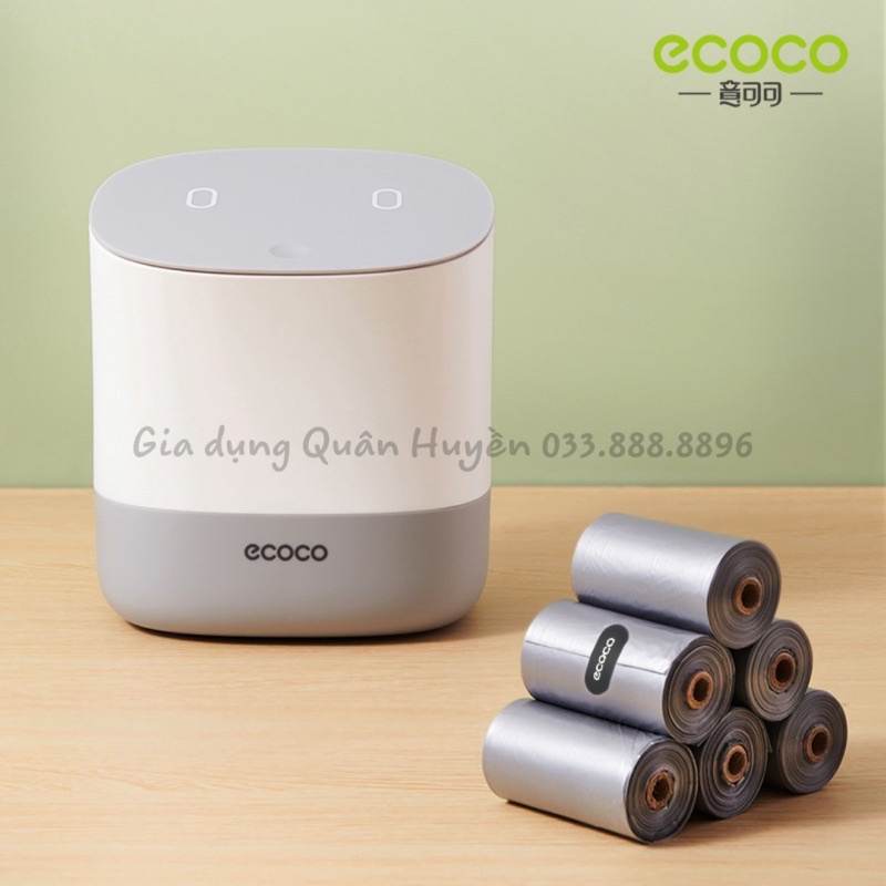 Gói 120 túi đựng rác để bàn ECOCO 2,5L siêu dai, chịu tải lên đến 1,8kg mẫu mới 2242