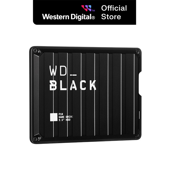 [Mã ELCL12 giảm 9% đơn 300K] Ổ cứng di động Western Digital WD BLACK P10 Game Drive 2.5" USB 3.2 4TB - WDBA3A0040BBK