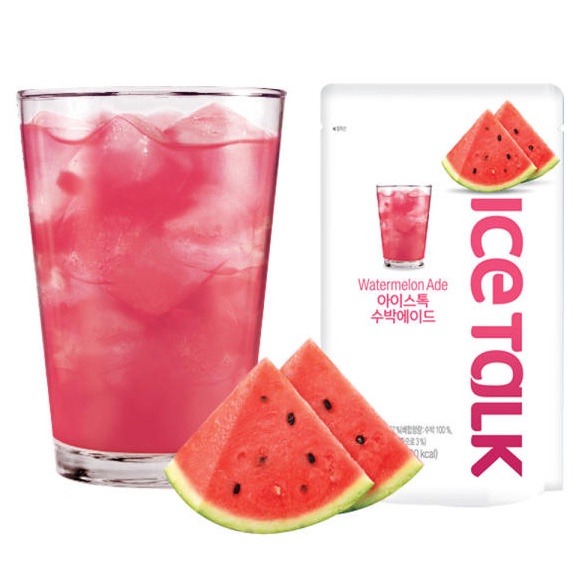 Nước Ice Talk Các Vị Dưa Hấu ,Nho Xanh, Chanh Hàn Quốc 190ml- hàng nhập khẩu chính hãng