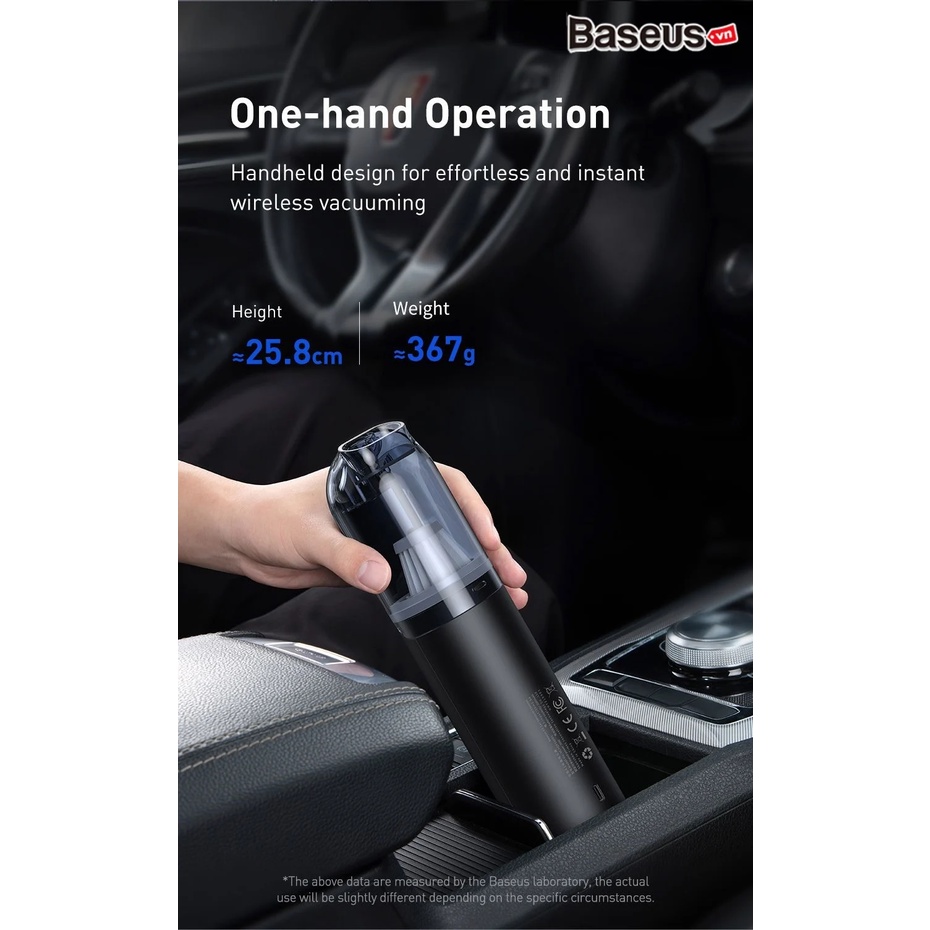 Máy Hút Bụi Pin Sạc Cầm Tay Baseus A1 Car Vacuum Cleaner 4000Pa