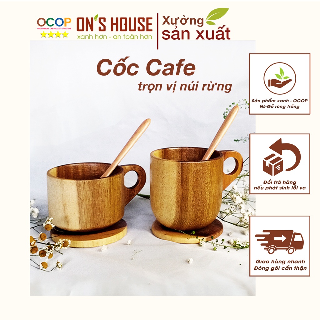 Cốc cách nhiệt, Cốc gỗ, Chén trà, Ly cafe gỗ