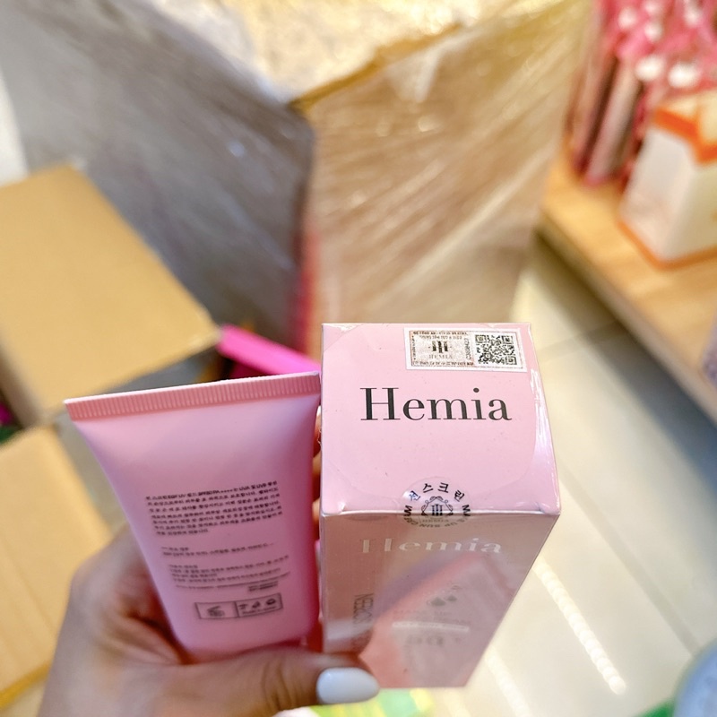 Kem chống nắng Hemia dành cho mặt( Hemia Hàn Quốc ) Hemia MaKe Up Sun Cream