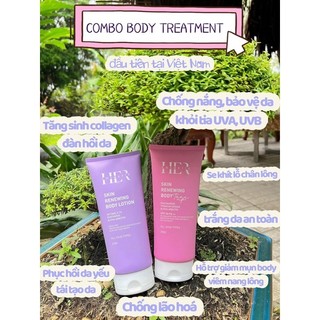Bộ Đôi Kem Dưỡng Trắng Da Skin Renewwing Body Lotion HER cosmetic