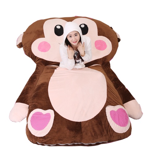 Nệm lười hình chú khỉ dễ thương BABY PLAZA size 1.2 x 2m