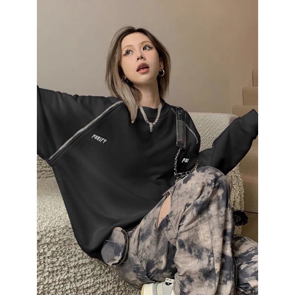 Varvet Áo Sweater Nỉ Cao Cấp Trendy Cá Tính Cực Chất Trendy