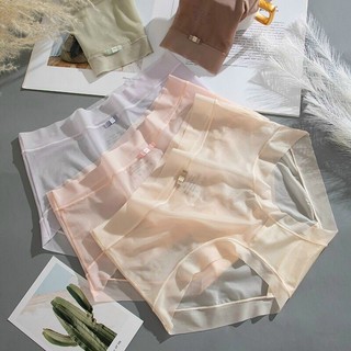 Combo 3 Quần lót nữ lụa tàng hình,co giãn 4 chiều,mềm mại, kháng khuẩn thoáng mát, Quần chip nữ cạp cao không lộ viền