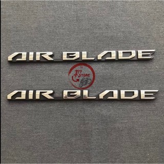 Cặp tem ốp sườn chữ honda air blade ab 2011 2012