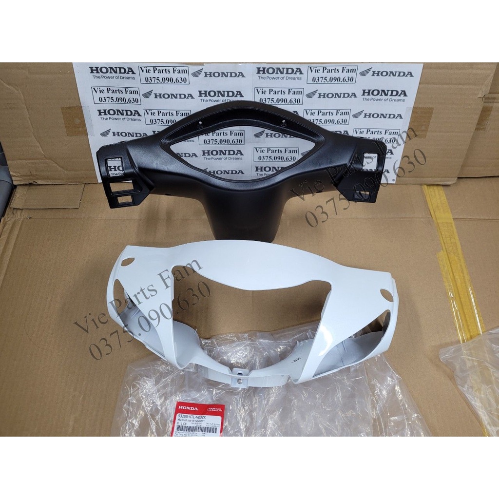 Combo bộ vỏ đầu 2 món Wave A 100 2016 màu Trắng, hàng chính hãng Honda mới 100%