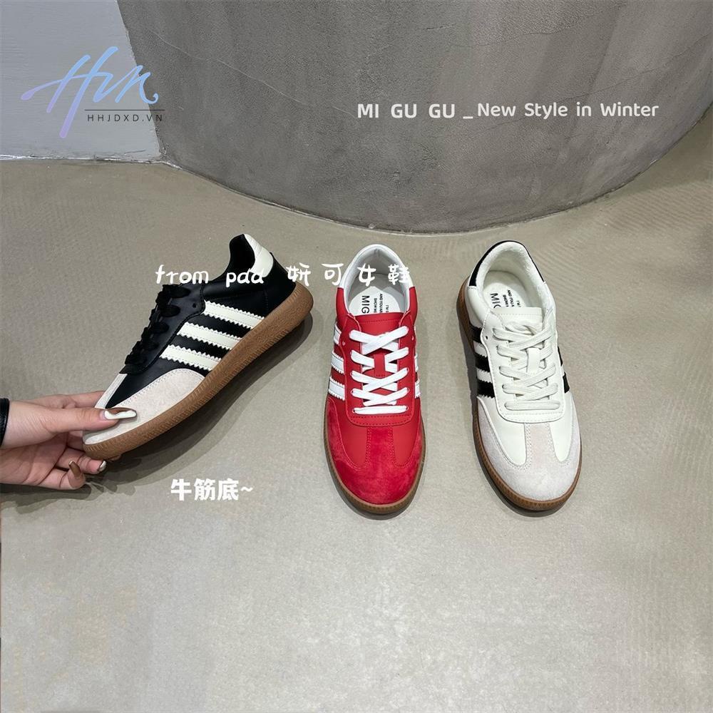 Giày Thể Thao Da Mềm Đế Bằng Thời Trang Mùa Xuân 2023 Cho Nữ