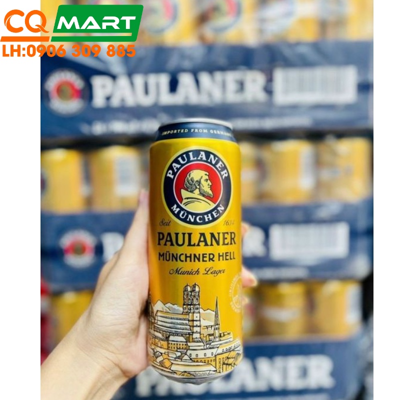 Bia Paulaner MUNCHNER HELL 4.9% Lon 500ml