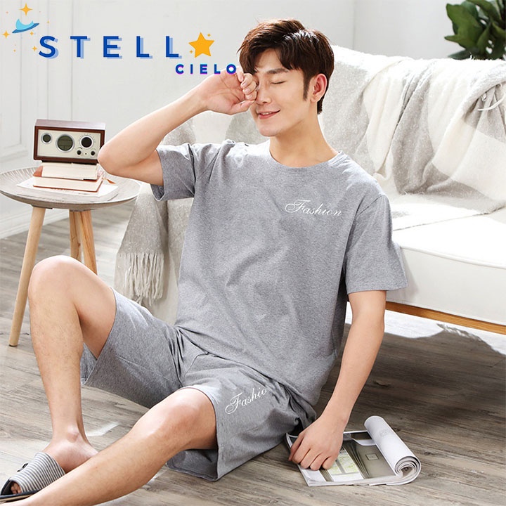 Bộ Đồ Ngủ Nam Mặc Ở Nhà Vải Cotton Co Giãn Bộ Pijama Quần Áo Nam Cộc Tay Đùi Mùa Hè Đi Chơi Biển Ra Ngoài BĐNN21