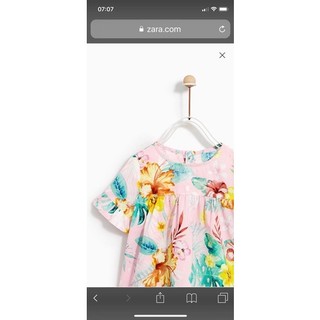 Váy thô hoa Zara sz 1-3y