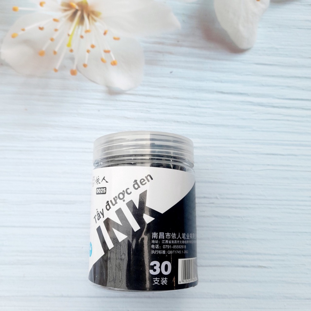 Hộp ống mực xóa màu tím, xanh, đen_giáo cụ dạy học