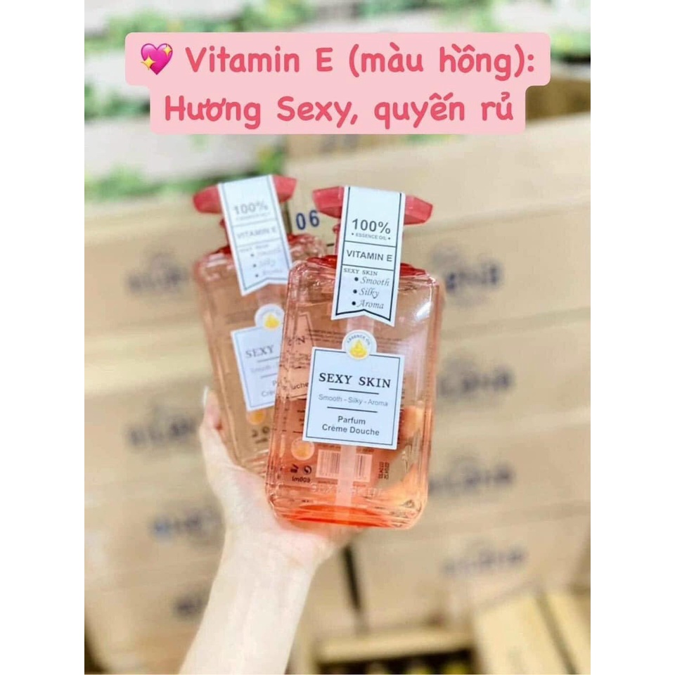 Sữa tắm nước hoa sexy skin 600ml chính hãng Pháp