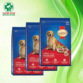 Thức ăn chó Smartheart vị bò nướng 400g