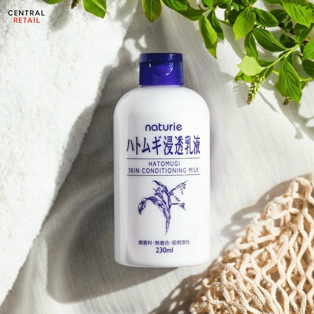 Sữa Dưỡng Da Naturie Chiết Xuất Ý Dĩ 230ml Skin Conditioning Milk Nhật Bản dịu nhẹ lành tính không mùi