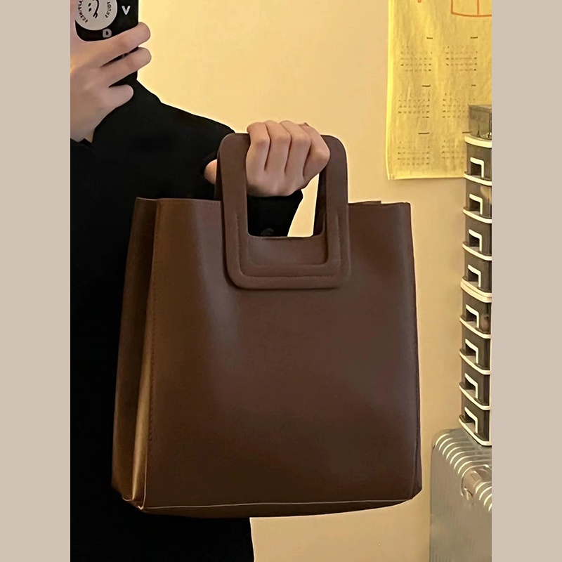 Túi tote phong cách retro mới Túi đeo chéo đi làm sức chứa lớn đa năng