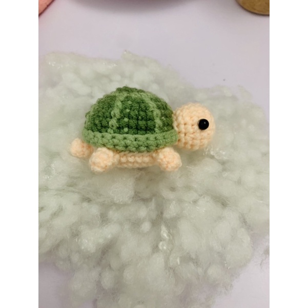 Móc khoá rùa bằng len handmade - Amigurumi