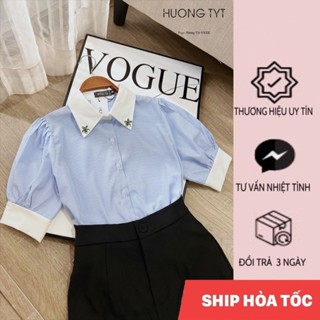 Áo somi ngắn tay Alisa Design by HuongTyt