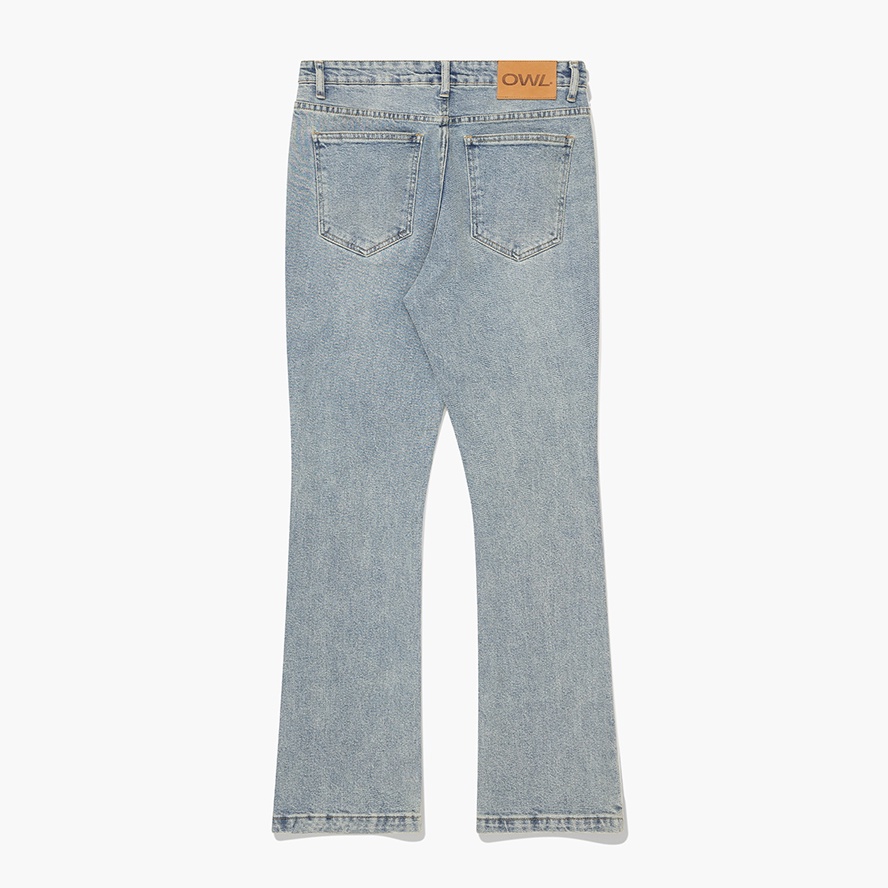 Quần jean nam Owlbrand Flare/Dirty blue