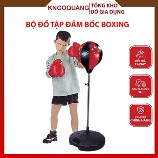 Bộ đồ tập đấm bốc BOXING chuyên nghiệp cho bé, Bộ đồ chơi đấm bốc găng tay và túi boxing mini
