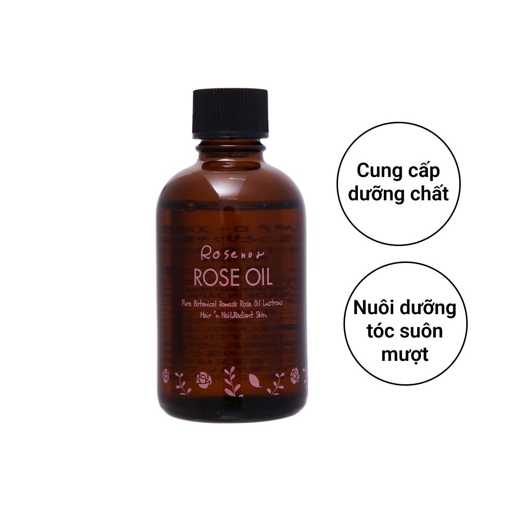 Tinh Dầu Hoa Hồng Rose Oil Chính Hãng Rosenoa Nhật, dưỡng da dưỡng tóc dưỡng móng, Date 2025